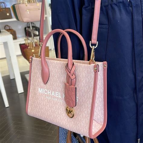 michael kors crossbody handle mini purse posemark|Mirella Small Signature Logo Crossbody Bag .